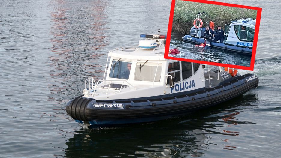 Akcja ratunkowa na Martwej Wiśle