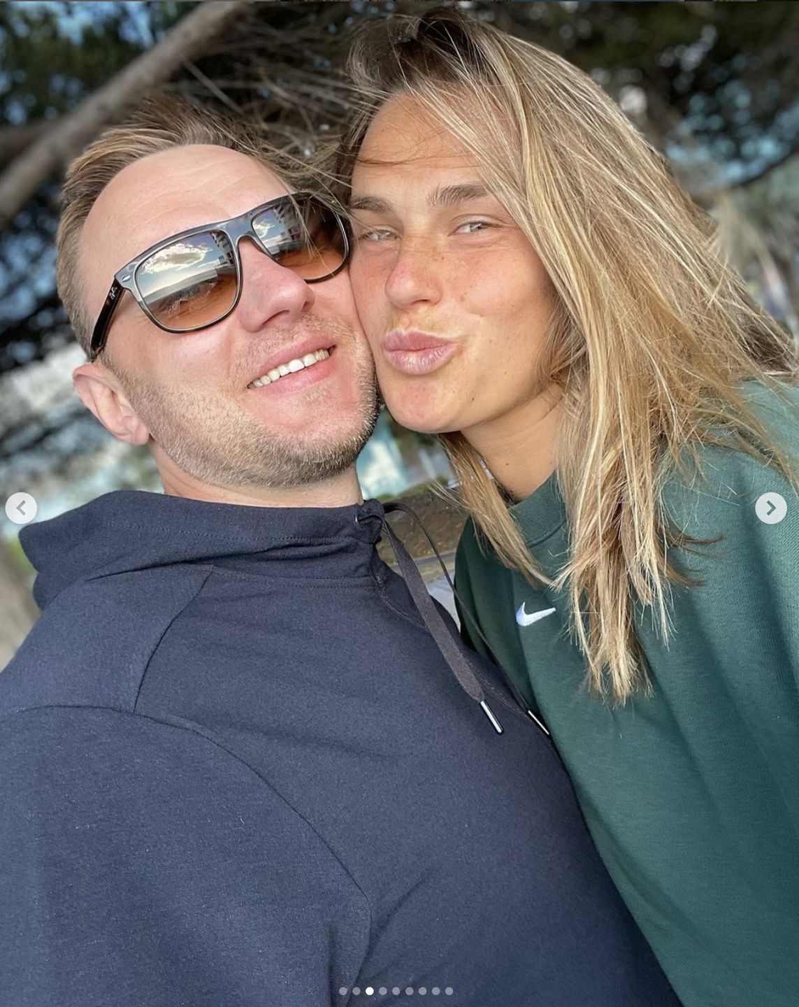 Konstantin Kołcow i Aryna Sabalenka