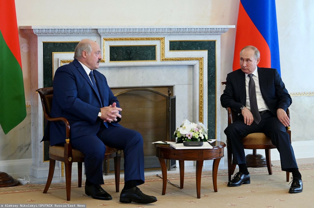 Spotkanie Władimira Putina i Alaksandra Łukaszenki w Sankt Petersburgu