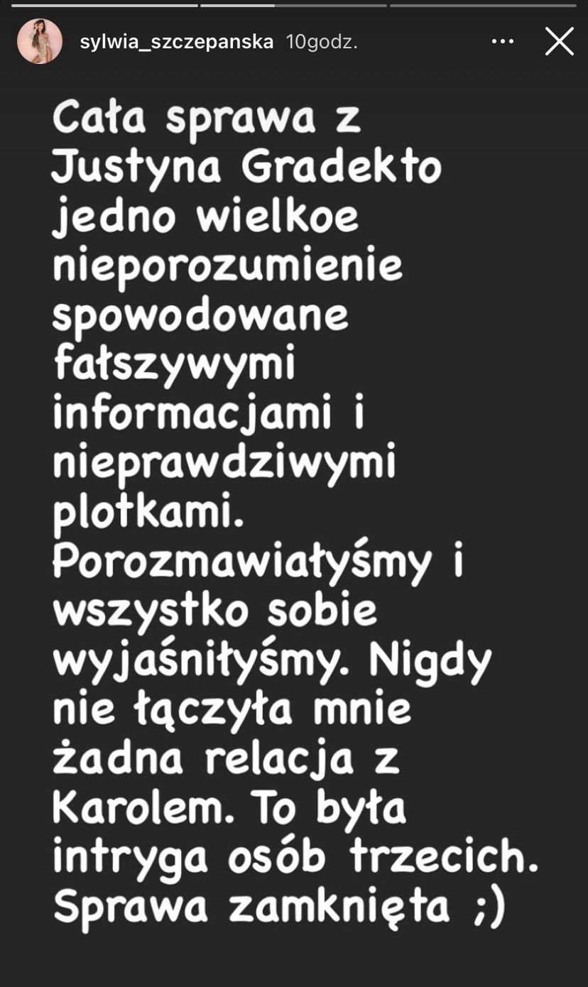 Justyna Gradek i Sylwia Szczepańska godzą się na Instagramie