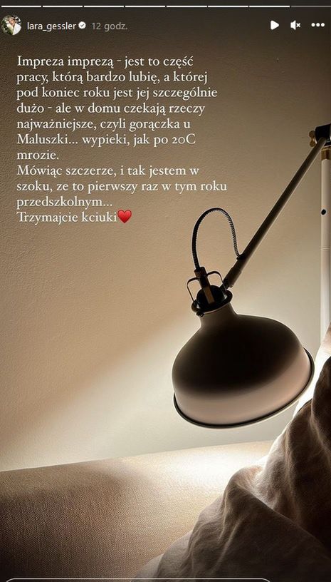 Lara Gessler napisała o chorobie córki