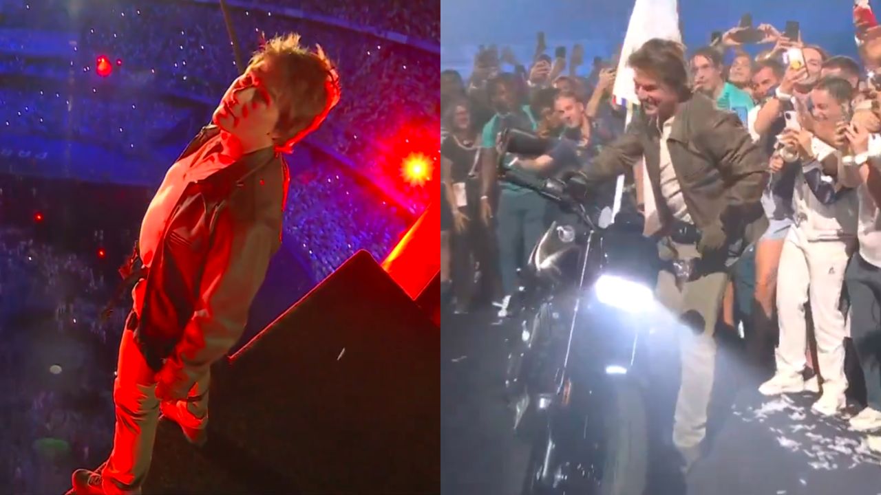 Tom Cruise's stunt performance at the closing ceremony of the Olympics in Paris