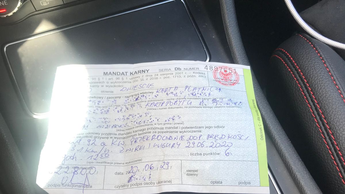 Pamiętajcie, że na mandacie znajdują się wszystkie najważniejsze dane, a przede wszystkim wzór waszego podpisu.