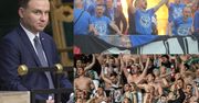 Kibice Legii i Lecha wspólnie wygwizdali prezydenta Andrzeja Dudę!