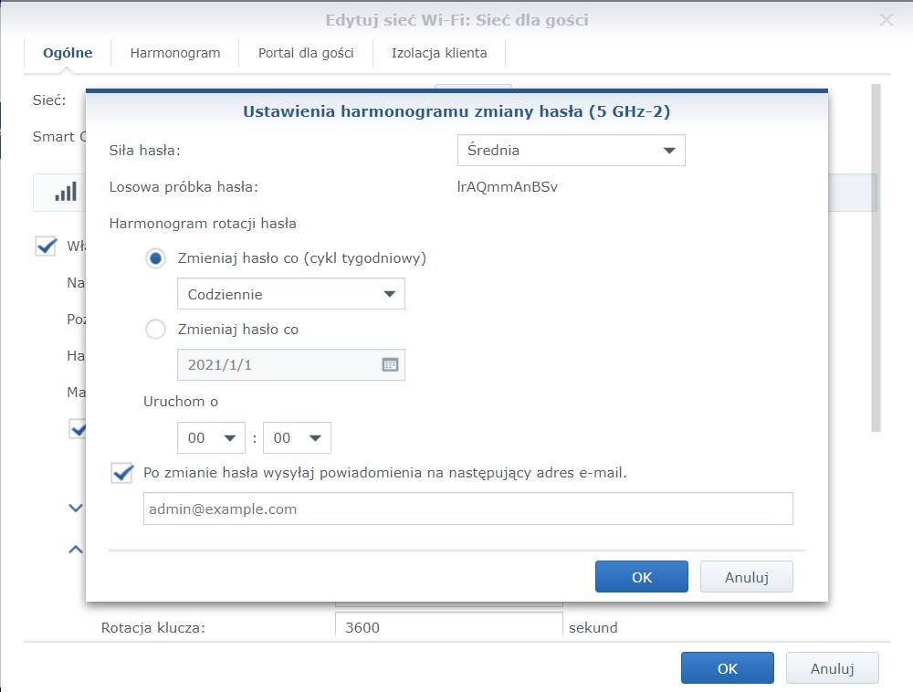 Zmiana hasła Wi-Fi