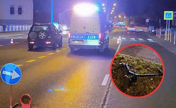 Zielona Góra: Poważny wypadek. Połamany 13-latek potrącony na pasach przejeżdżając na hulajnodze elektrycznej