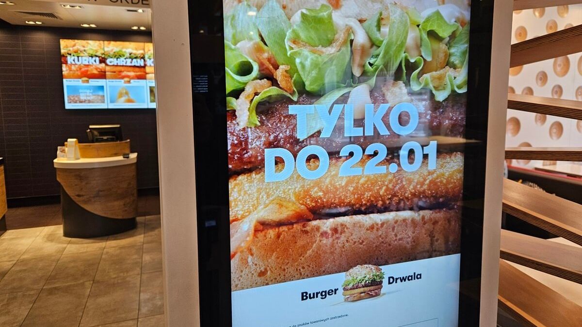 Burger Drwala będzie dostępny w ofercie restauracji McDonalds do 22 stycznia 2025 r.