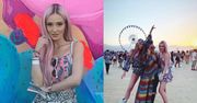 Marina w różowych włosach lansuje się na Coachelli. Internauci pytają: " Zawsze podkreślasz wartości rodzinne, rodzinie udało się polecieć z tobą na święta?"