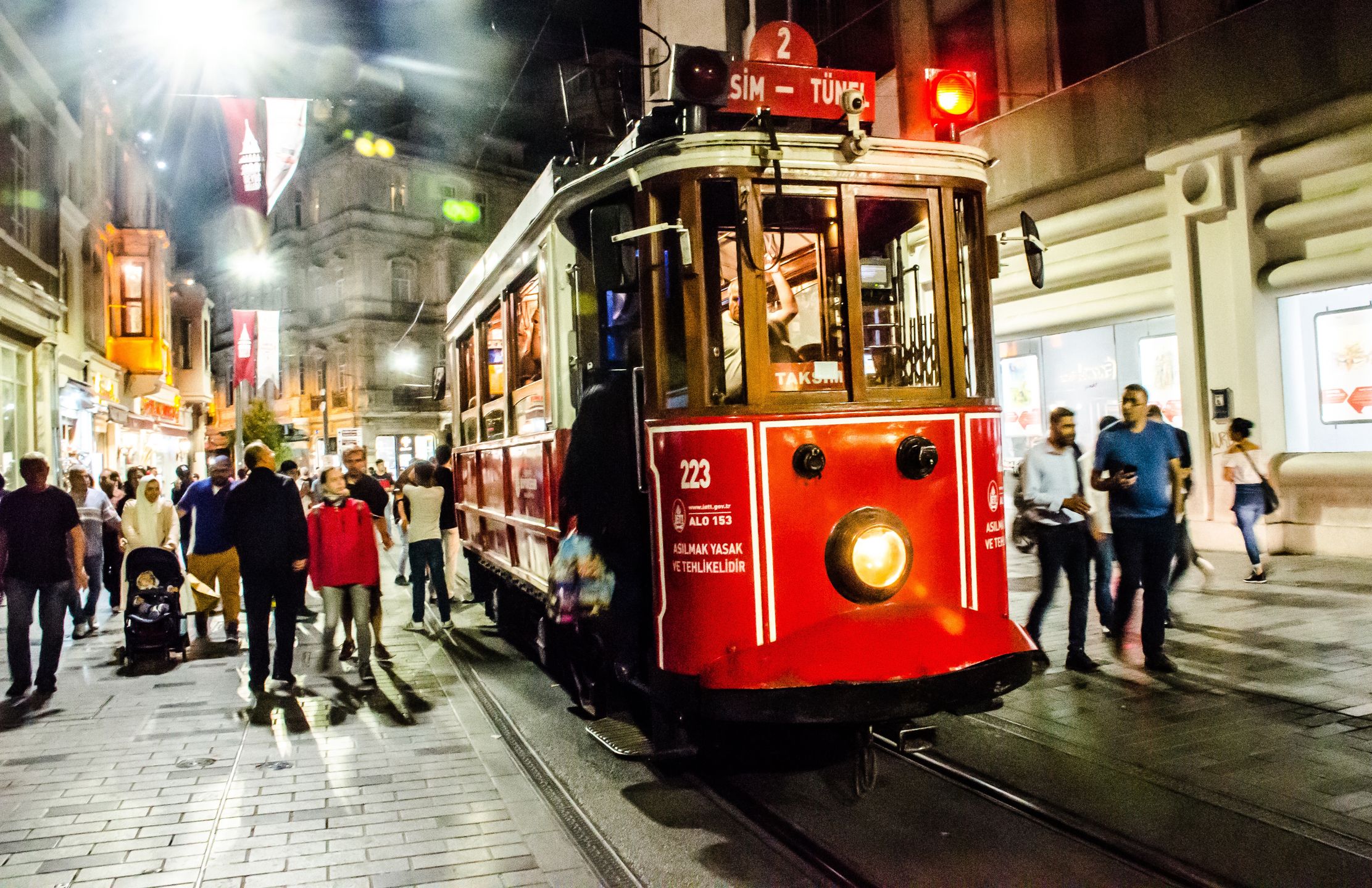Tradycyjne tramwaje w Stambule 