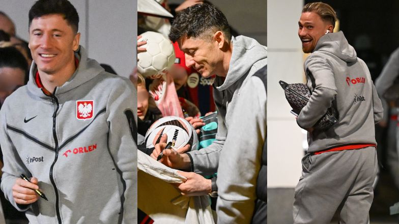 Polscy piłkarze po wygranym meczu z Litwą