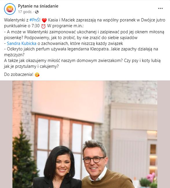 Zapowiedź walentynkowego odcinka "Pytania na śniadanie"