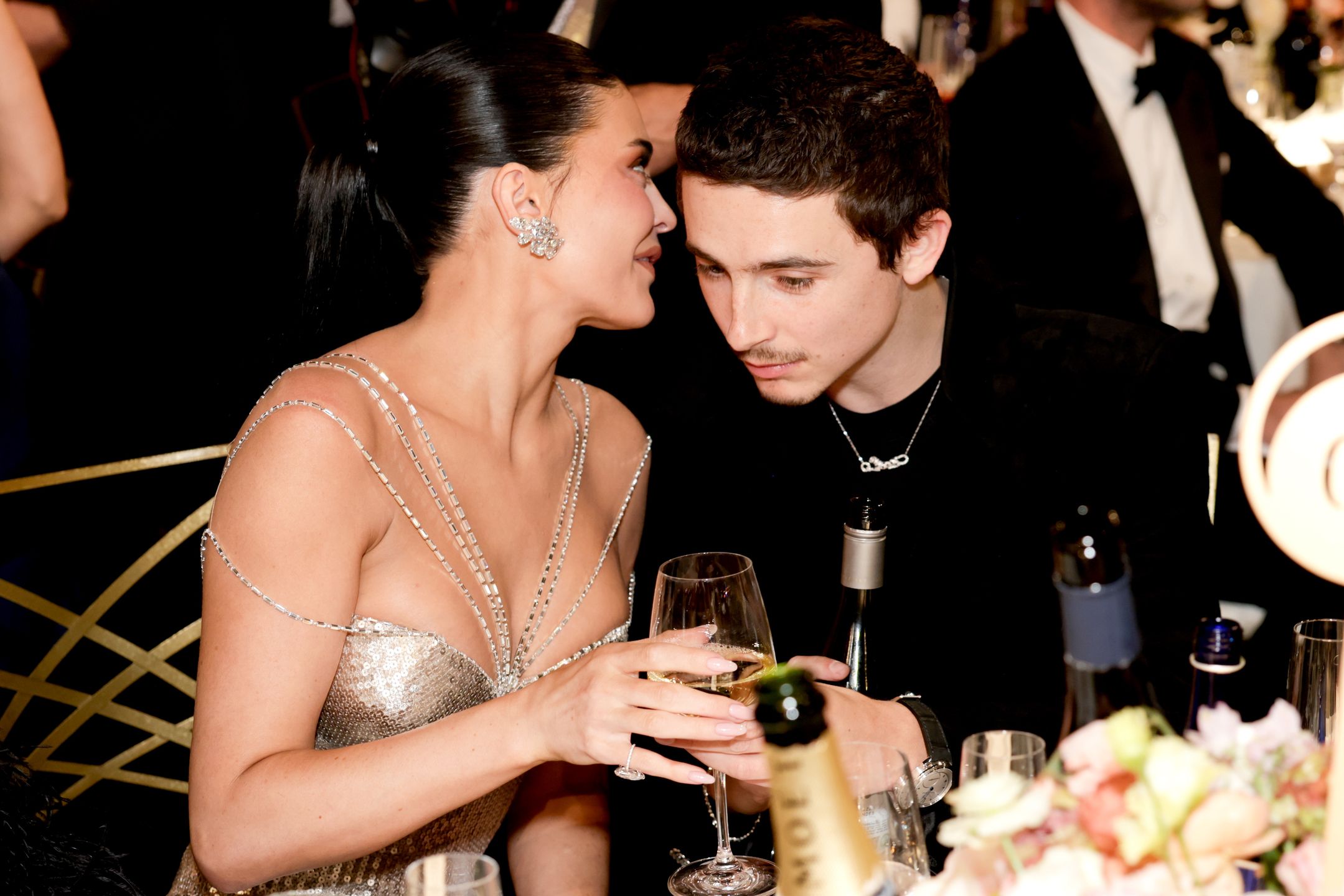 Kylie Jenner i Timothee Chalamet - Złote Globy 2026