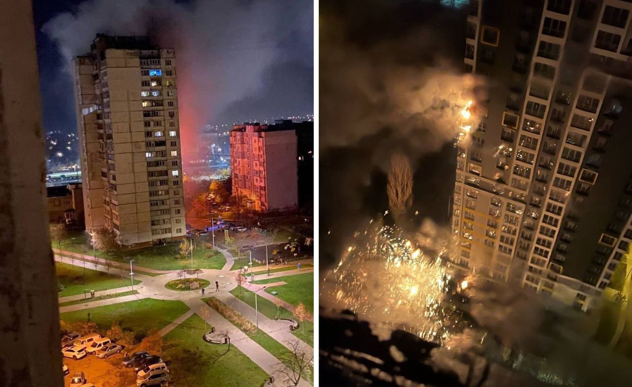 Zmasowany atak na Kijów. Problemy z dostawą prądu i wody