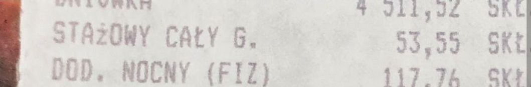 Po 13 latach pracy dodatek stażowy to 53 zł brutto 