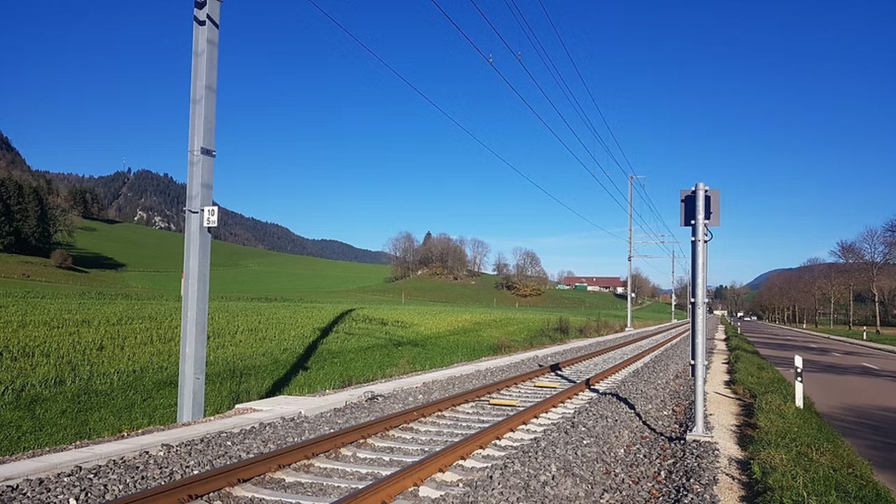 Panele mają zostać rozłożone na torach w Buttes w Szwajcarii