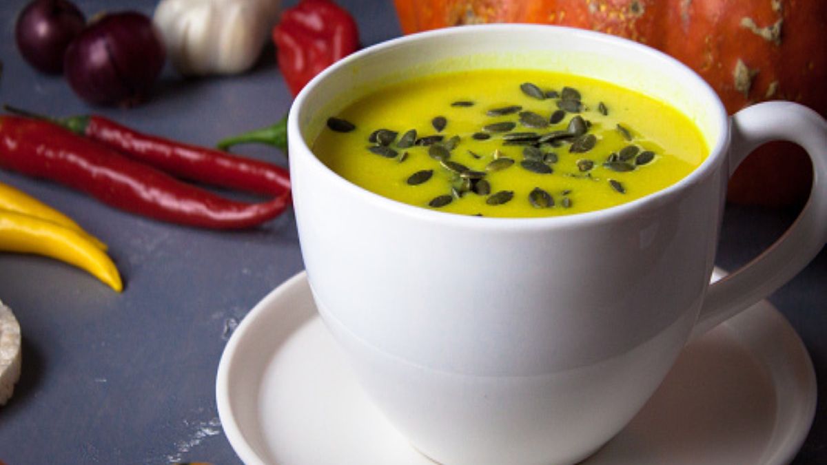 Przepis na zupę dyniową z mleczkiem kokosowym 