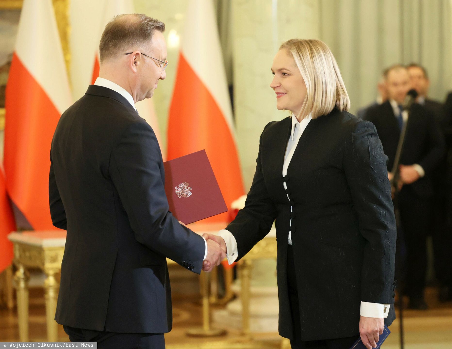 Andrzej Duda i Dominika Chorosińska - minister kultury i dziedzictwa narodowego w rządzie Morawieckiego