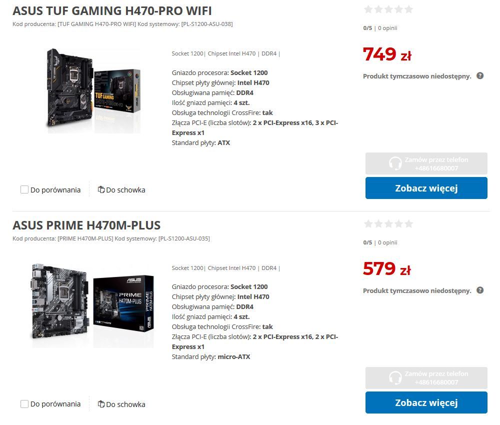 Płyty główne H470