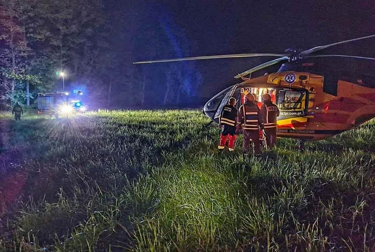 Myśliwy spadł z ambony. Utrudniona akcja w lesie