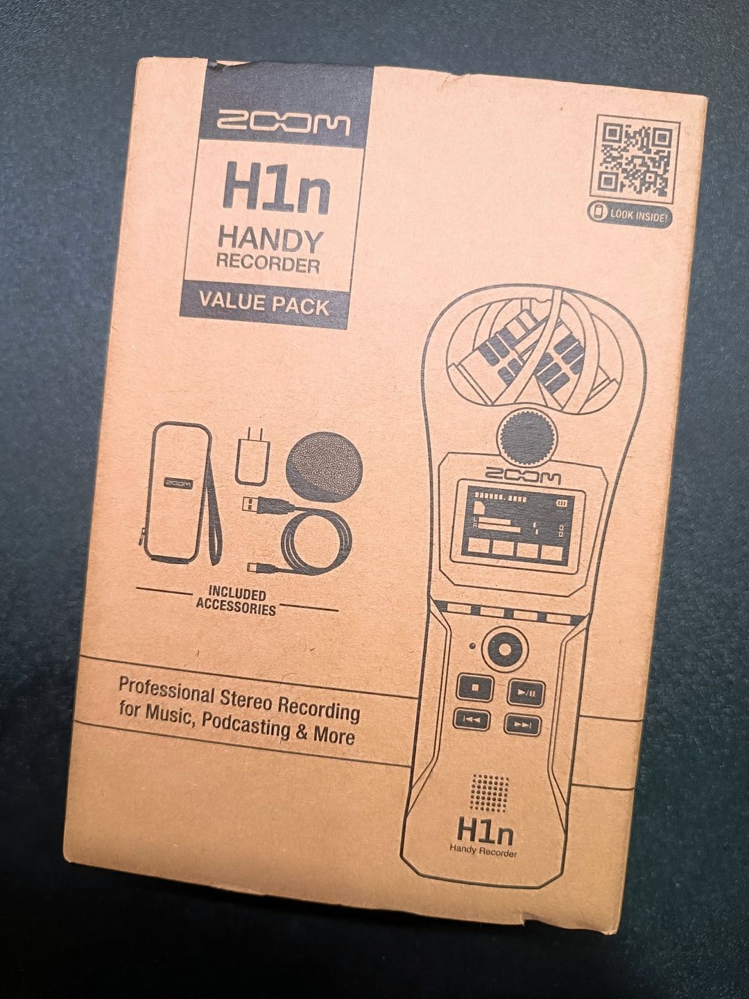 Zoom H1n w pudełku