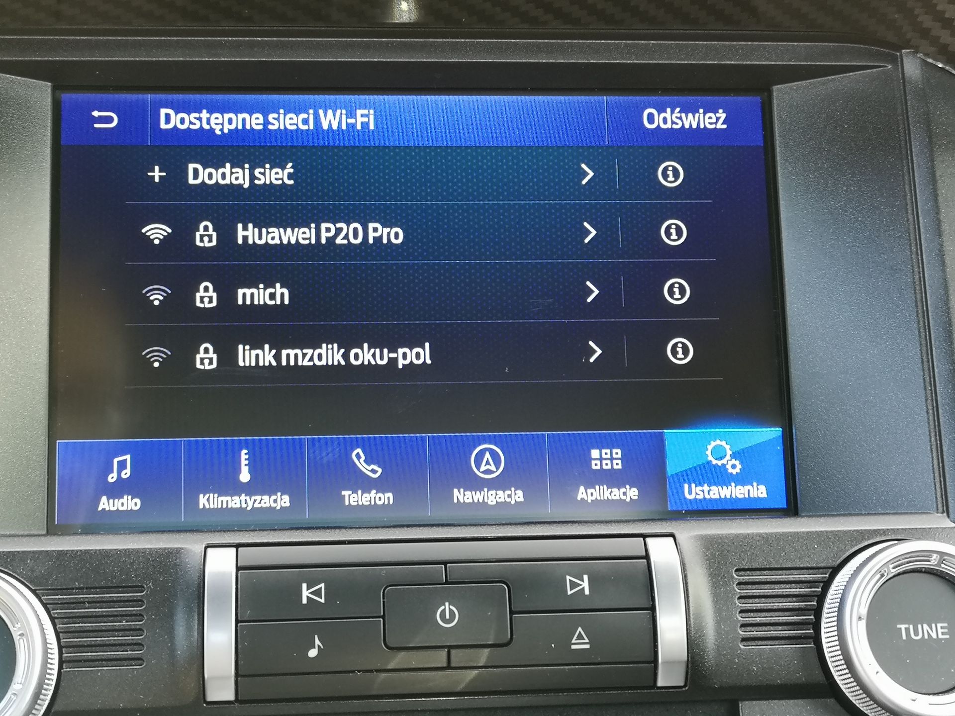 Ford Mustang GT: Działanie systemu SYNC 3, aplikacji FordPass oraz audio B&O 20