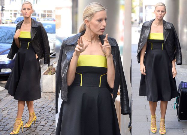 Karolina Kurkova przed studiem TVN (ZDJĘCIA)