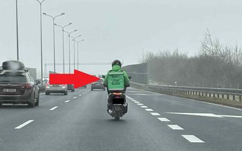 Jechał trasą S7. Nagle taki widok. Zwolnił cały ruch