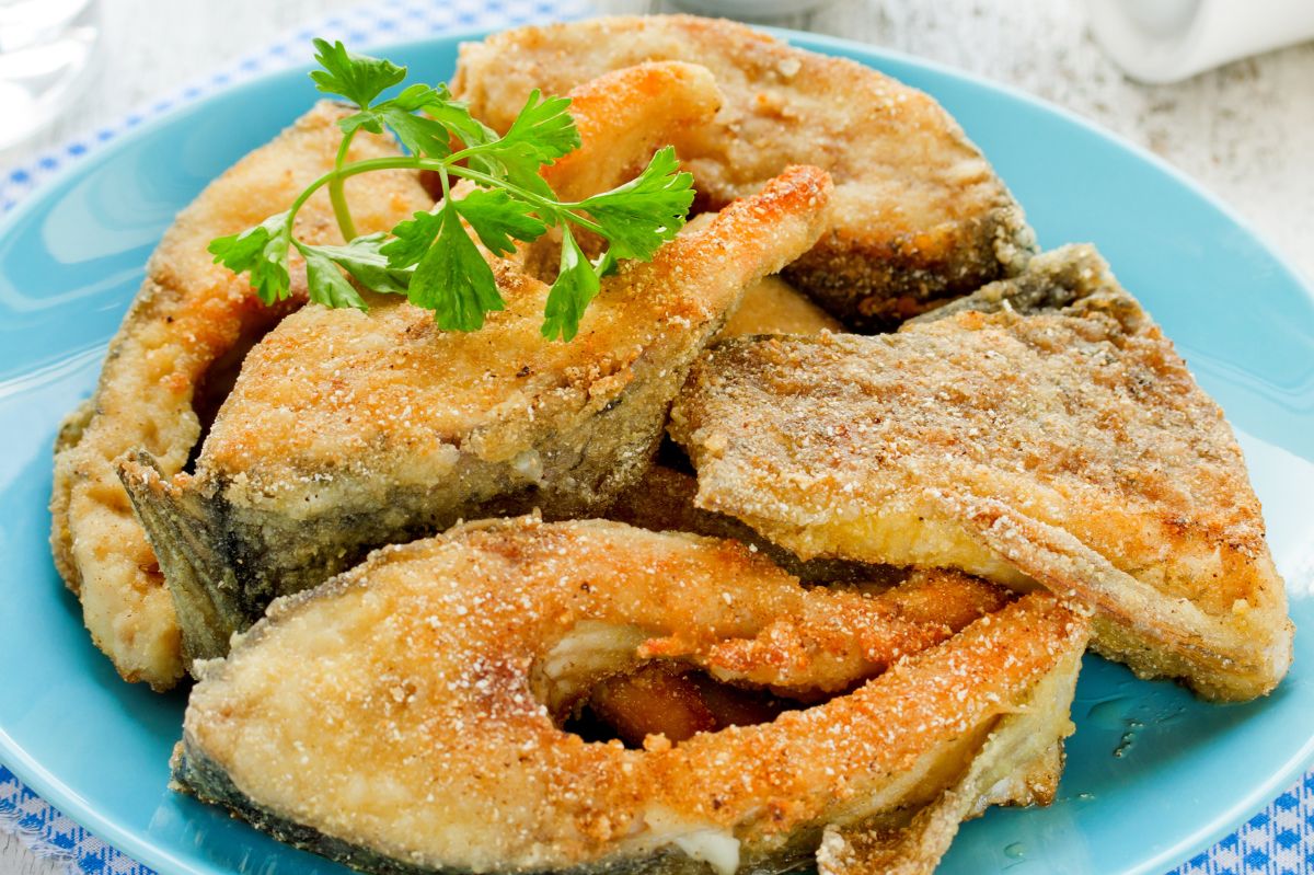 Fried carp