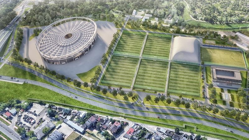 Lubelska Akademia Futbolu - wizualizacja