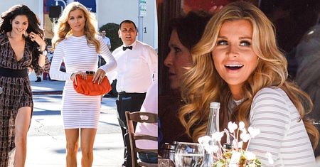 Krupa w białej sukience na lunchu w Hollywood!