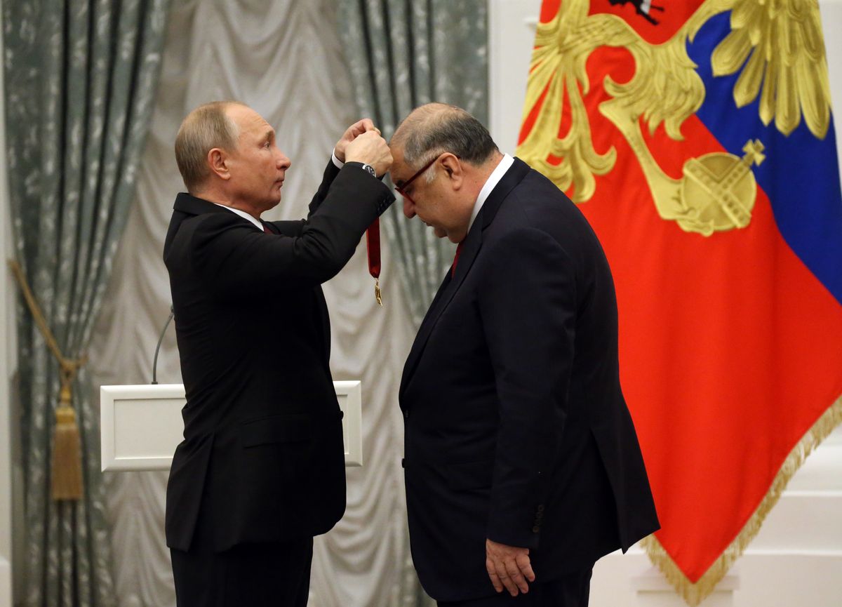 Władimir Putin i Aliszer Usmanow
