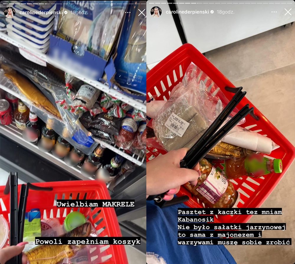 Caroline Derpienski zrobiła zakupy w polskim sklepie