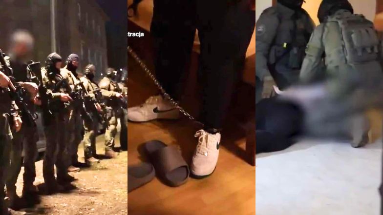 CBŚP opublikowało nagranie z zatrzymania influencerów