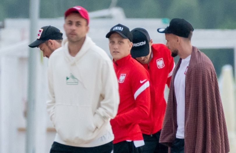 Reprezentacja Polski wraca do ojczyzny i relaksuje się na sopockiej plaży