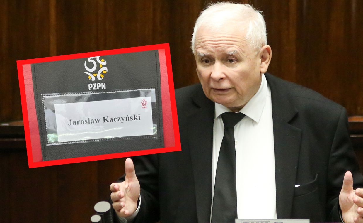 Specjalne miejsce dla Kaczyńskiego. Prezes PiS nie pojawił się na meczu z Niemcami