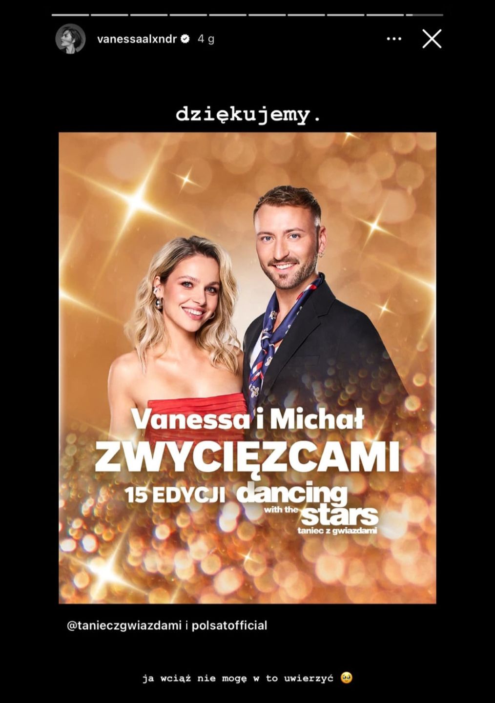 Vanessa Aleksander zabrała głos po finale "TzG"