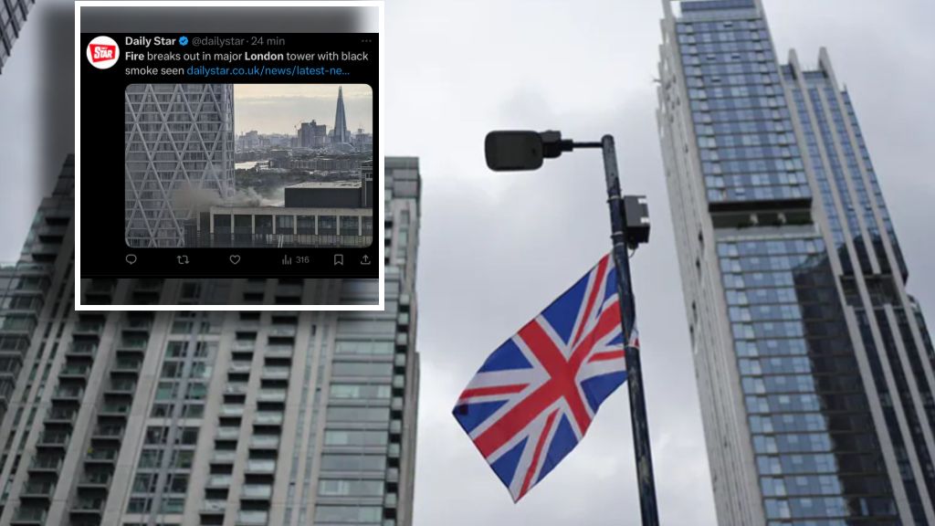 W londyńskim Canary Wharf wybuchł pożar