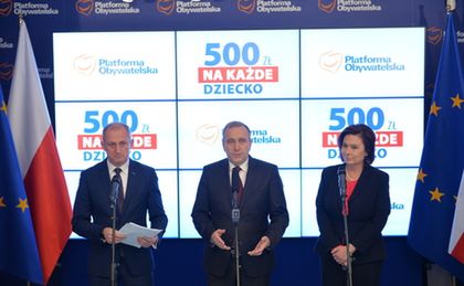 Platforma Obywatelska proponuje 500 zł na każde dziecko