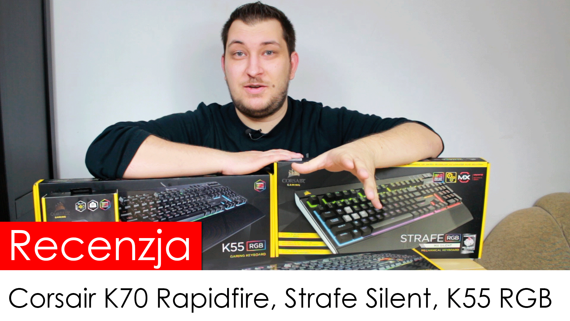 Recenzja: Corsair K70 Rapidfire, Strafe Silent, K55 RGB, Harpoon RGB