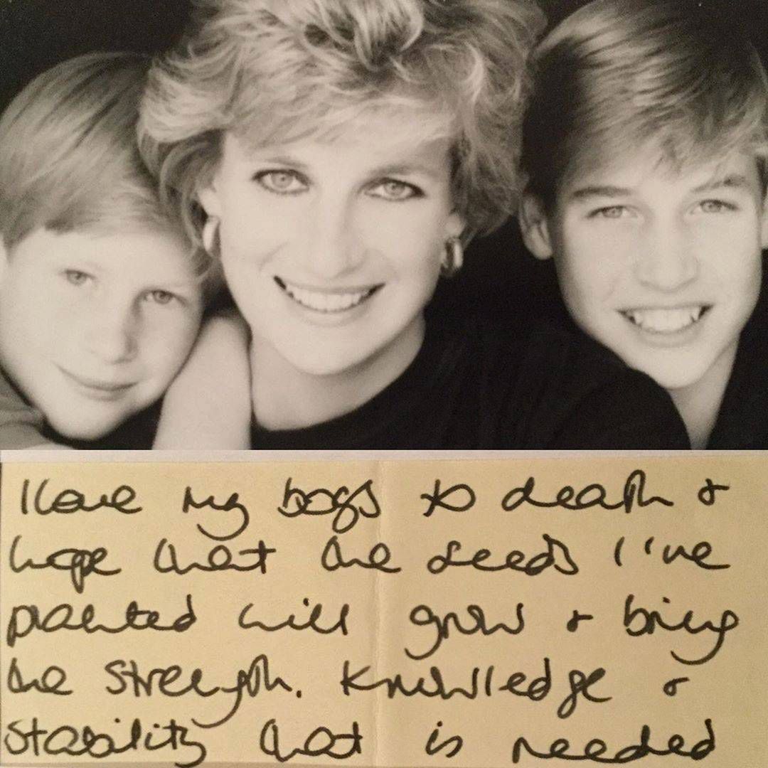 Księżna Diana - list do Harry'ego i Williama