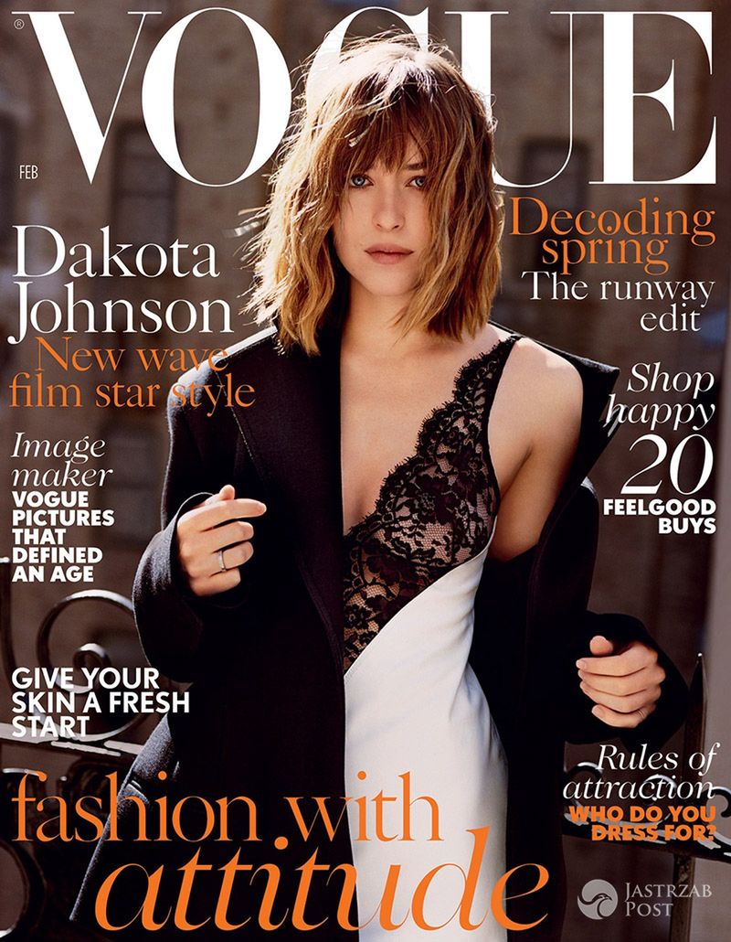 Dakota Johnson, Vogue UK (luty 2016) (fot. Alasdair McLellan/Vogue)