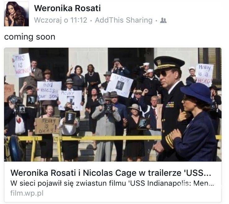 Weronika Rosati i Nicolas Cage