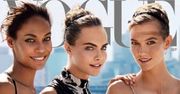 Cara Delevingne, Joan Smalls i Karlie Kloss bawiły się za kulisami sesji do wrześniowego "Vogue'a"! Sparodiowały Madonnę! [wideo]