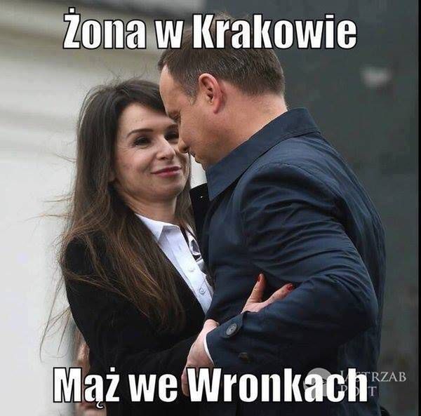 Memy z Andrzejem Dudą i Martą Kaczyńską