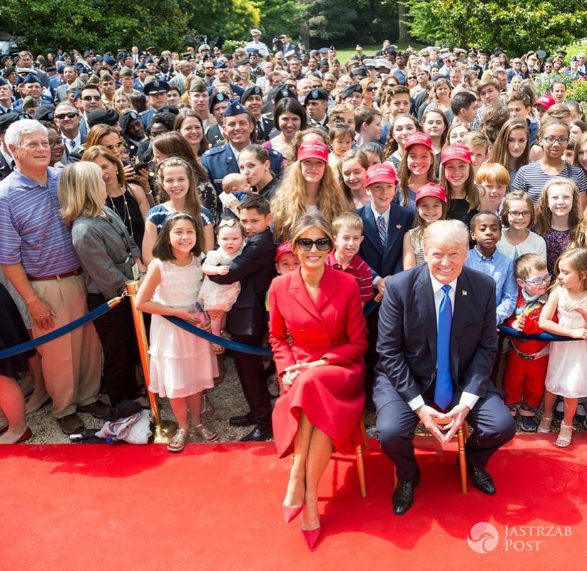 Melania i Donald Trump z wizyta we Francji