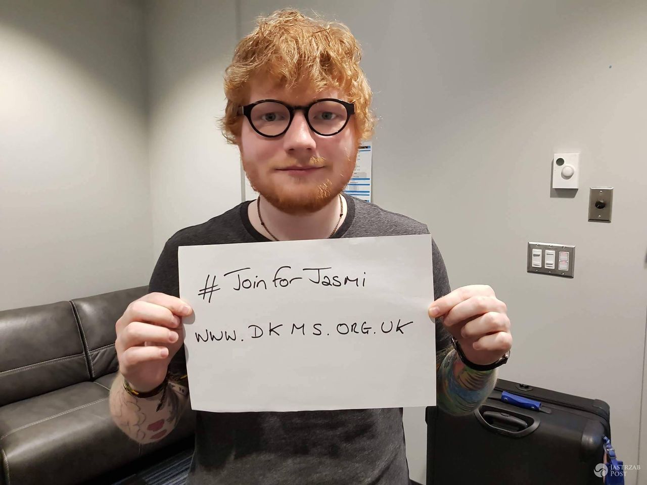 #JoinForJasmi - Ed Sheeran walczy o dawców dla Jasmi