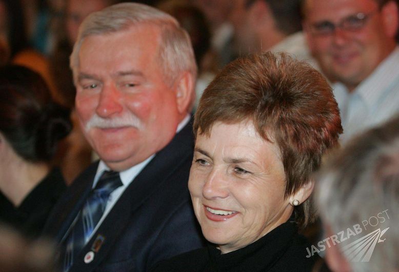 Danuta Wałęsa z mężem Lechem