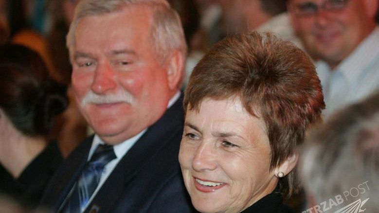 Danuta Wałęsa z mężem Lechem