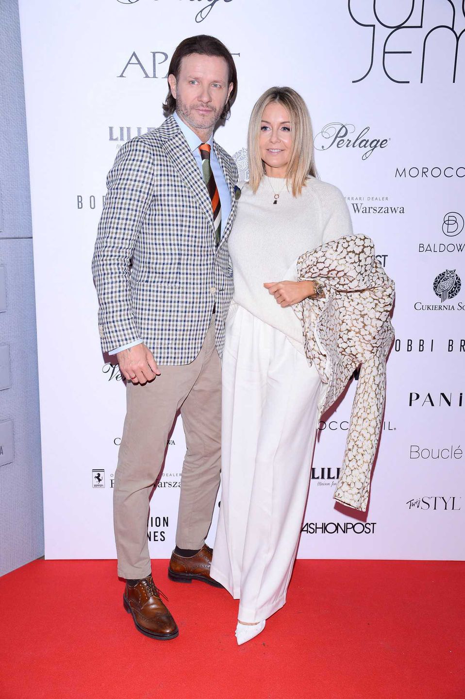 Małgorzata Rozenek i Radosław Majdan - gwiazdy na pokazie Łukasza Jemioła