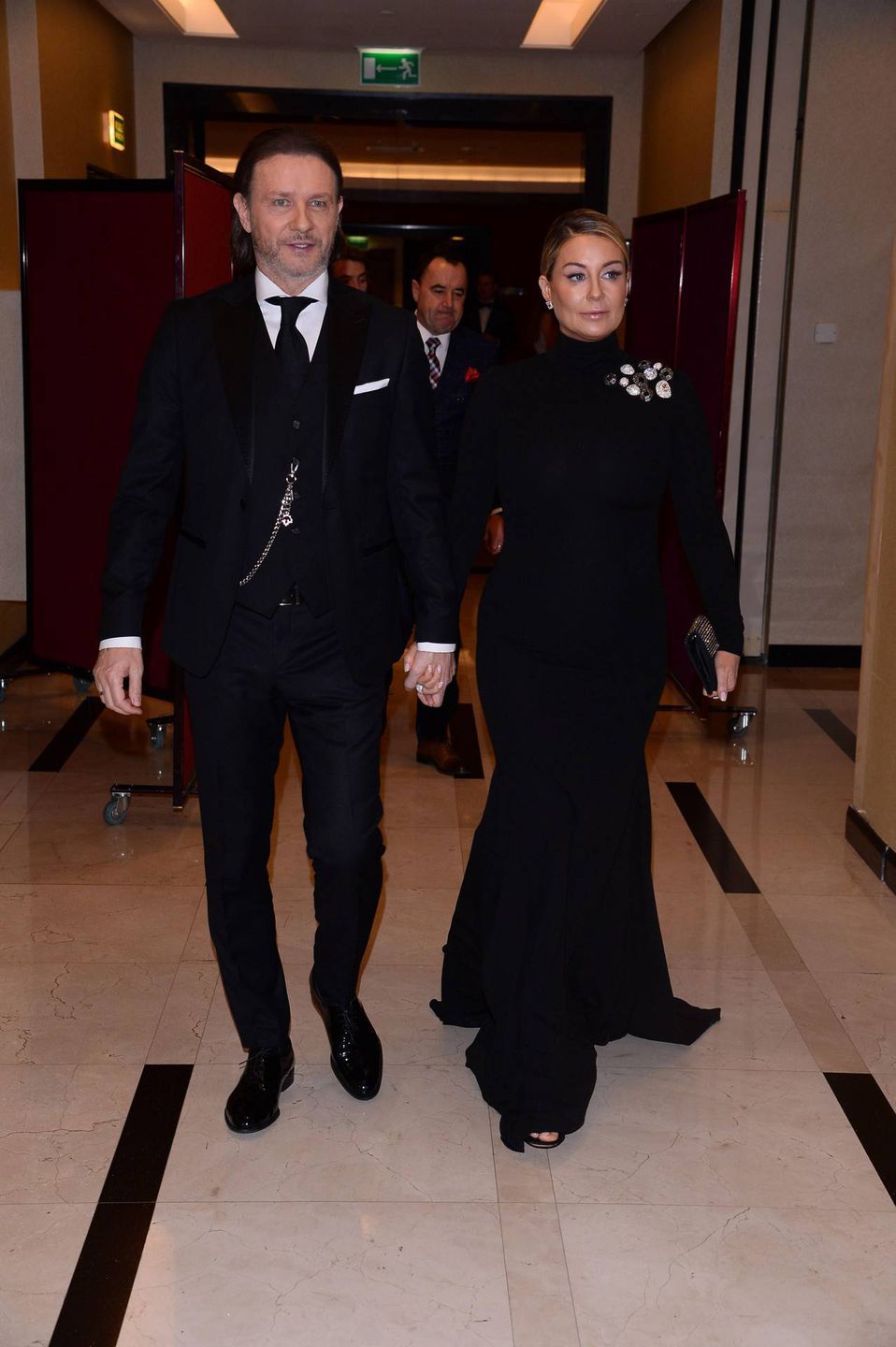 Radosław Majdan i Małgorzata Rozenek w ciąży – gala magazynu Piłka Nożna
